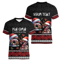 Aotearoa Six Seven Personalized Women V-Neck T-Shirt New Zealand Funny Christmas LT9 - Polynesian Pride