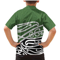 Green Fern New Zealand Kowhai Ngutukak Family Matching Mermaid Dress and Hawaiian Shirt LT9 - Polynesian Pride