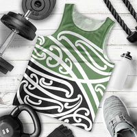 Green Fern New Zealand Kowhai Ngutukak Men Tank Top LT9 - Polynesian Pride