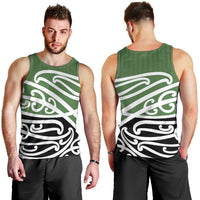 Green Fern New Zealand Kowhai Ngutukak Men Tank Top LT9 - Polynesian Pride