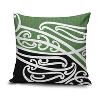 Green Fern New Zealand Kowhai Ngutukak Pillow Cover LT9 Green - Polynesian Pride