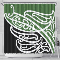 Green Fern New Zealand Kowhai Ngutukak Shower Curtain LT9 - Polynesian Pride