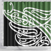 Green Fern New Zealand Kowhai Ngutukak Shower Curtain LT9 - Polynesian Pride