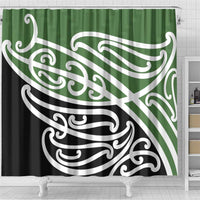 Green Fern New Zealand Kowhai Ngutukak Shower Curtain LT9 - Polynesian Pride