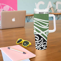 Green Fern New Zealand Kowhai Ngutukak Tumbler With Handle LT9 - Polynesian Pride