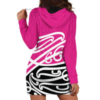 All Pink New Zealand Kowhai Ngutukak Hoodie Dress LT9 - Polynesian Pride