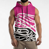 All Pink New Zealand Kowhai Ngutukak Sleeveless Hoodie LT9 - Polynesian Pride