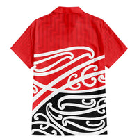 All Red New Zealand Kowhai Ngutukak Family Matching Mermaid Dress and Hawaiian Shirt LT9 - Polynesian Pride