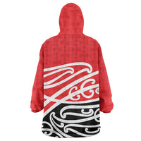 All Red New Zealand Kowhai Ngutukak Wearable Blanket Hoodie LT9 - Polynesian Pride
