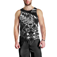 New Zealand Lawn Bowls Custom Men Tank Top Black Maori Warrior Tribal Silver Fern LT9 - Polynesian Pride