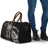 New Zealand Lawn Bowls Travel Bag Black Maori Warrior Tribal Silver Fern LT9 - Polynesian Pride