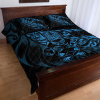 New Zealand Lawn Bowls Quilt Bed Set Blue Maori Warrior Tribal Silver Fern LT9 - Polynesian Pride