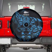 New Zealand Lawn Bowls Spare Tire Cover Blue Maori Warrior Tribal Silver Fern LT9 - Polynesian Pride