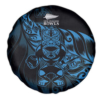 New Zealand Lawn Bowls Spare Tire Cover Blue Maori Warrior Tribal Silver Fern LT9 - Polynesian Pride