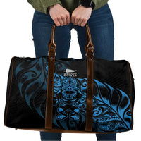 New Zealand Lawn Bowls Travel Bag Blue Maori Warrior Tribal Silver Fern LT9 Blue - Polynesian Pride