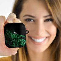 New Zealand Lawn Bowls AirPods Case Green Maori Warrior Tribal Silver Fern LT9 - Polynesian Pride