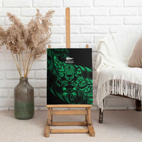 New Zealand Lawn Bowls Canvas Wall Art Green Maori Warrior Tribal Silver Fern LT9 - Polynesian Pride