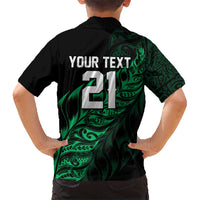 New Zealand Lawn Bowls Custom Family Matching Mermaid Dress and Hawaiian Shirt Green Maori Warrior Tribal Silver Fern LT9 - Polynesian Pride