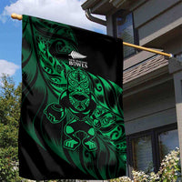New Zealand Lawn Bowls Garden Flag Green Maori Warrior Tribal Silver Fern LT9 - Polynesian Pride