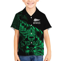 New Zealand Lawn Bowls Custom Hawaiian Shirt Green Maori Warrior Tribal Silver Fern LT9 - Polynesian Pride