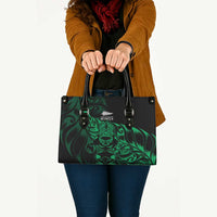 New Zealand Lawn Bowls Leather Bag Green Maori Warrior Tribal Silver Fern LT9 - Polynesian Pride