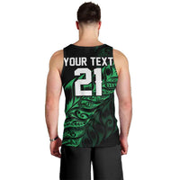 New Zealand Lawn Bowls Custom Men Tank Top Green Maori Warrior Tribal Silver Fern LT9 - Polynesian Pride