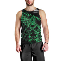 New Zealand Lawn Bowls Custom Men Tank Top Green Maori Warrior Tribal Silver Fern LT9 - Polynesian Pride