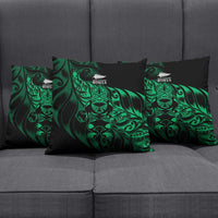 New Zealand Lawn Bowls Pillow Cover Green Maori Warrior Tribal Silver Fern LT9 - Polynesian Pride