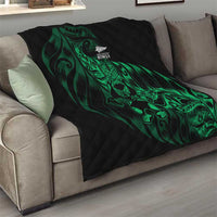 New Zealand Lawn Bowls Quilt Green Maori Warrior Tribal Silver Fern LT9 - Polynesian Pride