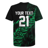 New Zealand Lawn Bowls Custom Rugby Jersey Green Maori Warrior Tribal Silver Fern LT9 - Polynesian Pride