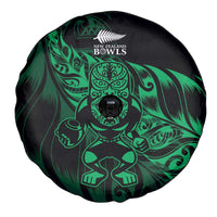 New Zealand Lawn Bowls Spare Tire Cover Green Maori Warrior Tribal Silver Fern LT9 - Polynesian Pride