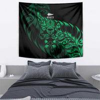 New Zealand Lawn Bowls Tapestry Green Maori Warrior Tribal Silver Fern LT9 - Polynesian Pride