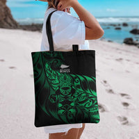 New Zealand Lawn Bowls Tote Bag Green Maori Warrior Tribal Silver Fern LT9 - Polynesian Pride