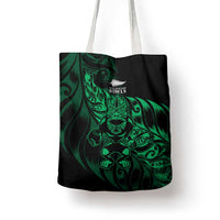New Zealand Lawn Bowls Tote Bag Green Maori Warrior Tribal Silver Fern LT9 - Polynesian Pride