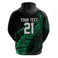New Zealand Lawn Bowls Custom Zip Hoodie Green Maori Warrior Tribal Silver Fern LT9 - Polynesian Pride