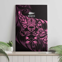 New Zealand Lawn Bowls Canvas Wall Art Pink Maori Warrior Tribal Silver Fern LT9 - Polynesian Pride