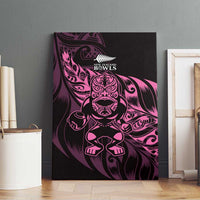 New Zealand Lawn Bowls Canvas Wall Art Pink Maori Warrior Tribal Silver Fern LT9 - Polynesian Pride