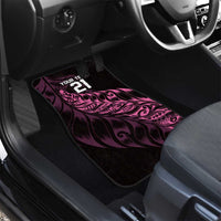 New Zealand Lawn Bowls Custom Car Mats Pink Maori Warrior Tribal Silver Fern LT9 - Polynesian Pride