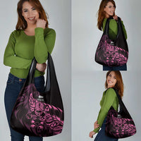 New Zealand Lawn Bowls Grocery Bag Pink Maori Warrior Tribal Silver Fern LT9 - Polynesian Pride