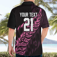 New Zealand Lawn Bowls Custom Hawaiian Shirt Pink Maori Warrior Tribal Silver Fern LT9 - Polynesian Pride
