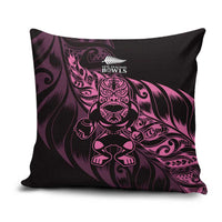 New Zealand Lawn Bowls Pillow Cover Pink Maori Warrior Tribal Silver Fern LT9 Pink - Polynesian Pride
