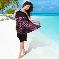 New Zealand Lawn Bowls Sarong Pink Maori Warrior Tribal Silver Fern LT9 - Polynesian Pride