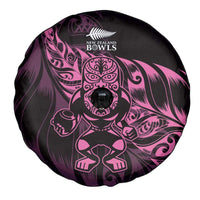New Zealand Lawn Bowls Spare Tire Cover Pink Maori Warrior Tribal Silver Fern LT9 - Polynesian Pride