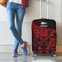 New Zealand Lawn Bowls Luggage Cover Red Maori Warrior Tribal Silver Fern LT9 - Polynesian Pride