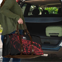 New Zealand Lawn Bowls Travel Bag Red Maori Warrior Tribal Silver Fern LT9 - Polynesian Pride