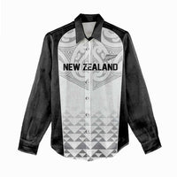World Football 2026 New Zealand Custom Women Casual Shirt All White Fern Maori Tribal LT9 - Polynesian Pride