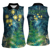 New Zealand Matariki Waipuna-a-rangi Women Sleeveless Polo Shirt He Roimata o Rangi LT9 - Polynesian Pride