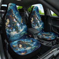 New Zealand Matariki Waita Car Seat Cover The Way Of The Water LT9 One Size Black - Polynesian Pride