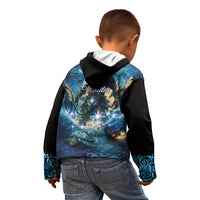 New Zealand Matariki Waita Kid Hoodie The Way Of The Water LT9 - Polynesian Pride