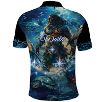 New Zealand Matariki Waita Polo Shirt The Way Of The Water LT9 - Polynesian Pride